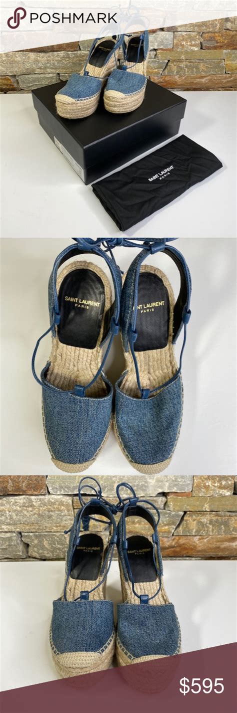 ysl espadrilles mens|ysl denim espadrilles.